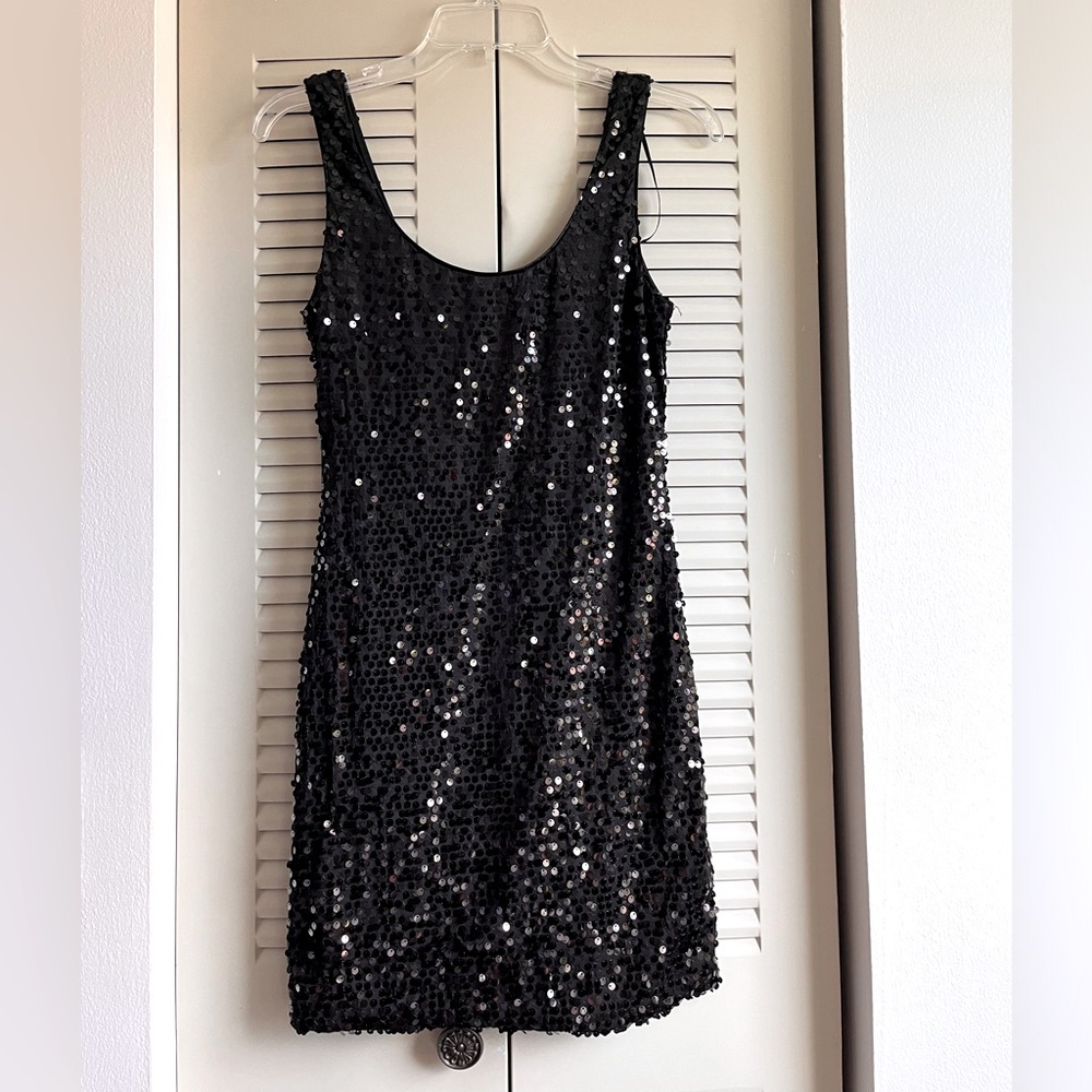 Sequin Mini little black dress